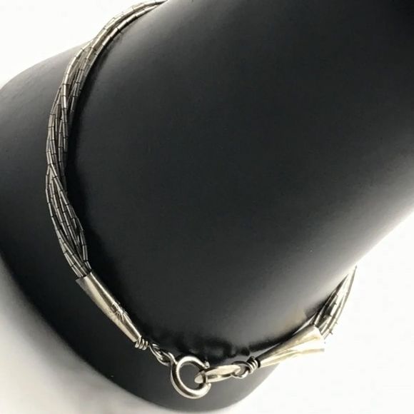 ☀️ Native American vintage liquid sterling silver bracelet ☀️ - Picture 4 of 5